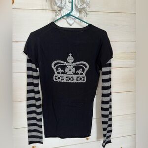 BCBGMaxAzria Black Cashmere Top